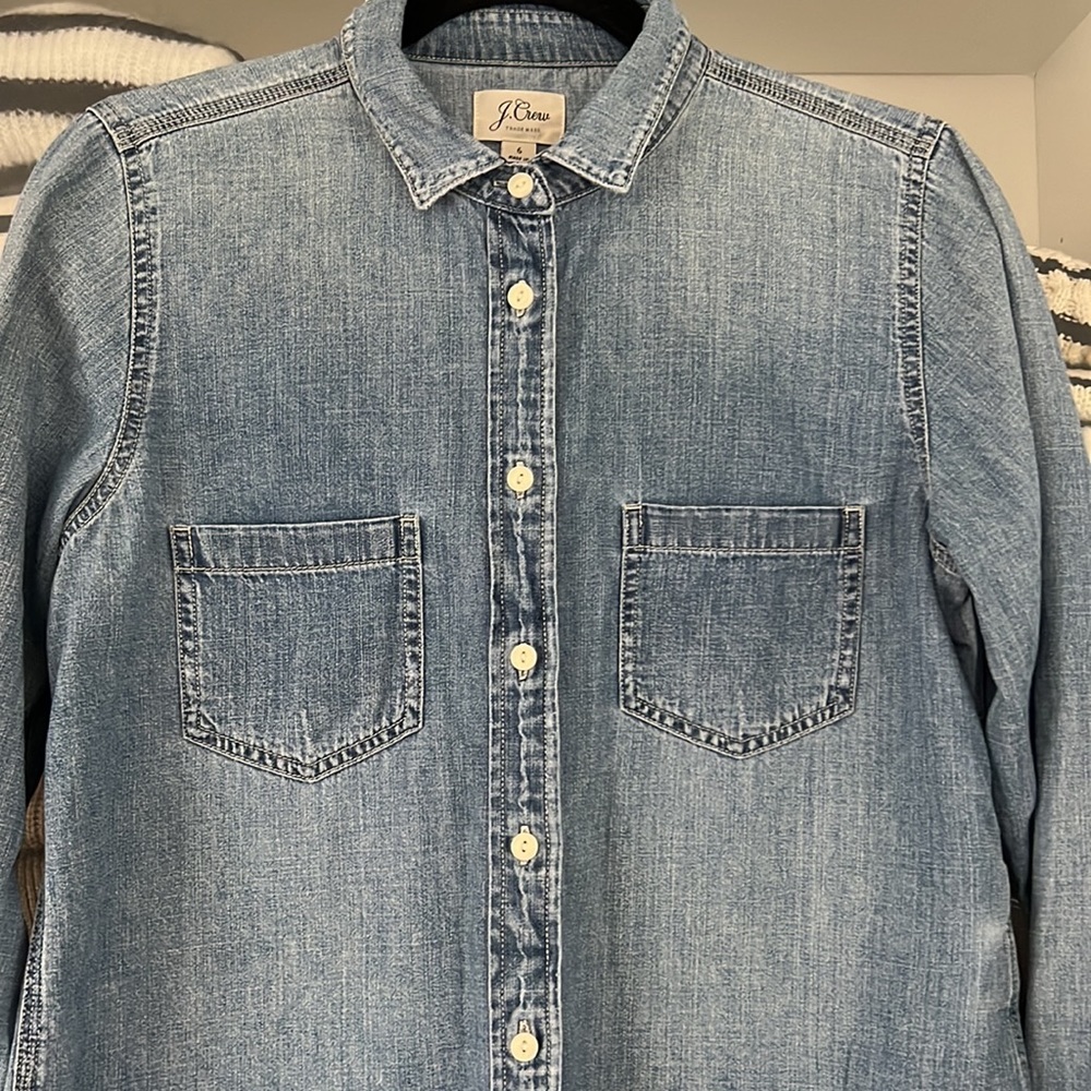J. Crew Chambray Button Down - image 4
